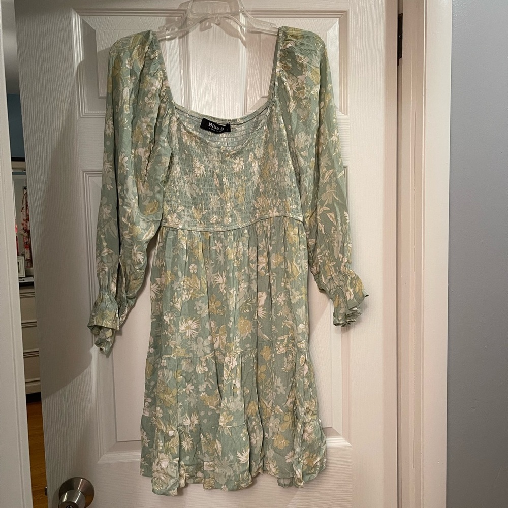 Blue B Floral Pheasant Dress